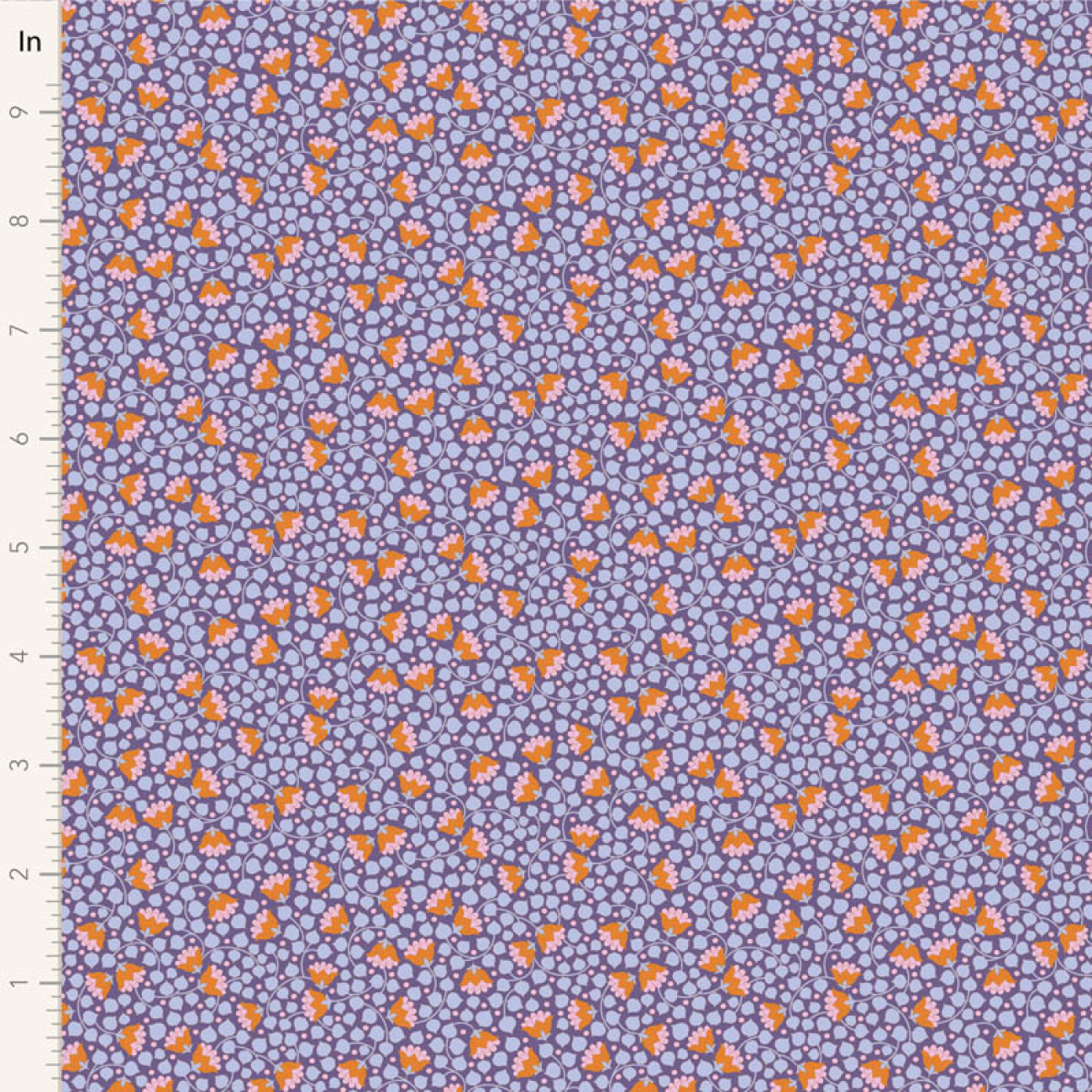 Tilda Patchwork Stoff Baumwolle - Wallflower - Bellflower - Thristle